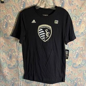 Adidas Sporting KC MLS T-Shirt – Boys Size Large (14/16)